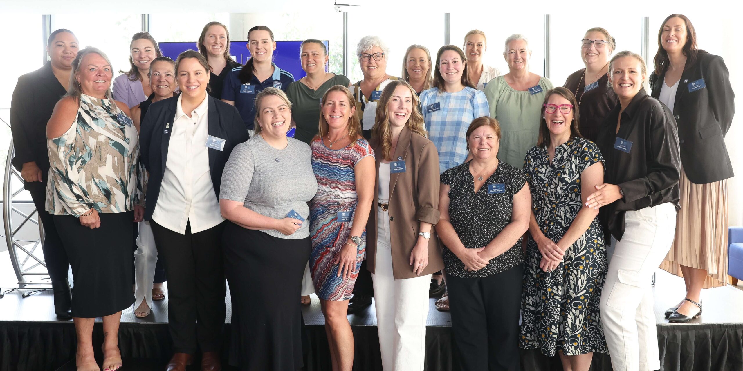 Group shot of all the Women in Sports Leadership graduates with Jenny from UNEP